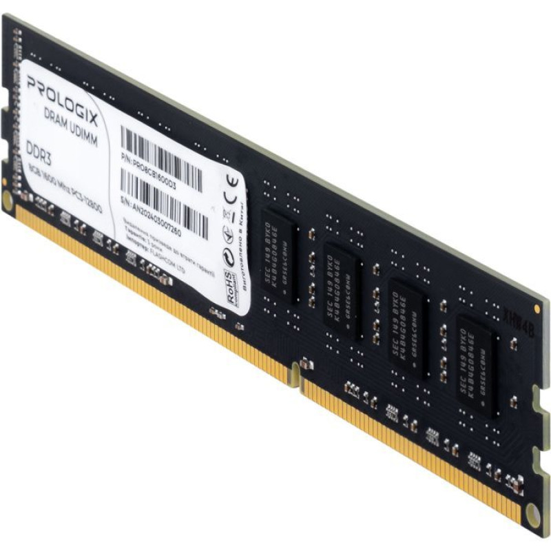 Модуль пам'яті Prologix DDR3 8GB/1600 (PRO8GB1600D3)