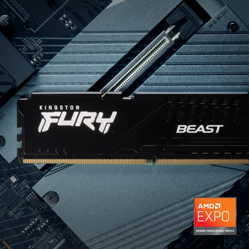 Модуль пам'яті Kingston DDR5 32GB 5600 МГц Beast Black EXPO Fury (ex.HyperX) (KF556C36BBE-32)