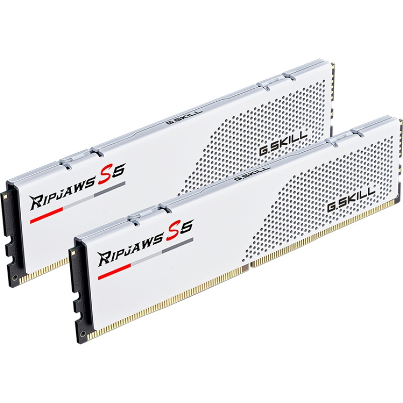 Модуль пам'яті G.Skill Ripjaws S5 DDR5-5200 96GB (2x48GB) CL40-40-40-83 1.10V Intel XMP White (F5-5200J4040A48GX2-RS5W)