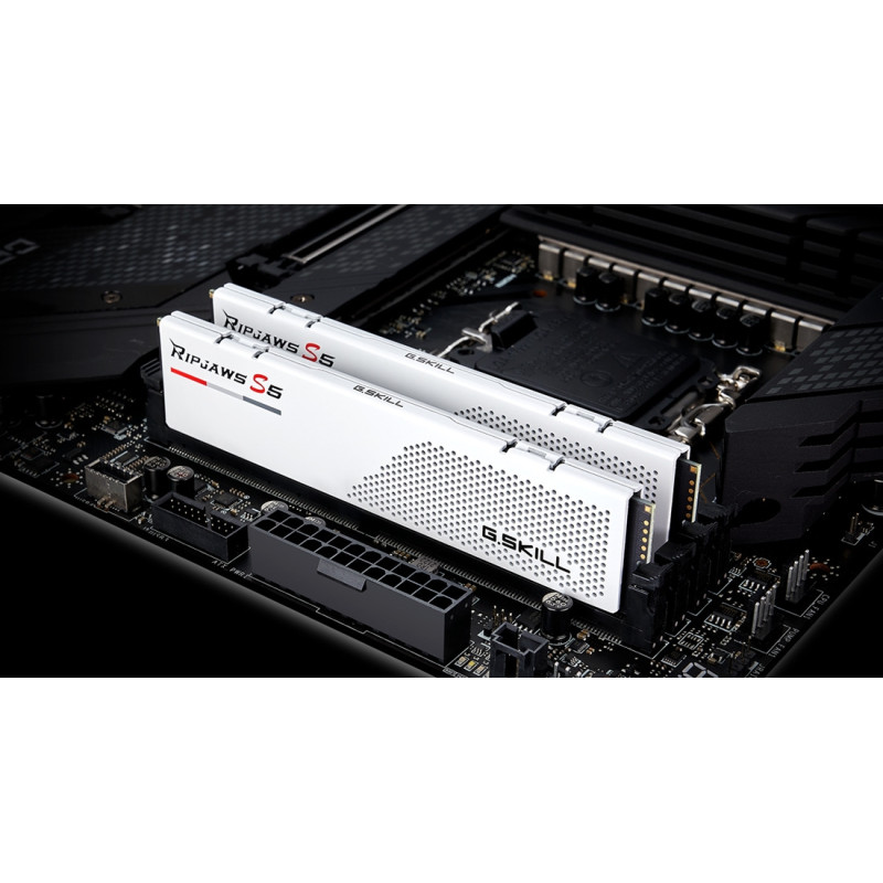 Модуль пам'яті G.Skill Ripjaws S5 DDR5-5200 96GB (2x48GB) CL40-40-40-83 1.10V Intel XMP White (F5-5200J4040A48GX2-RS5W)