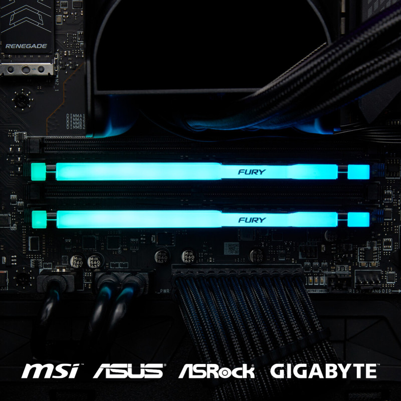 Модуль пам'яті Kingston DDR5 32GB 5600MHz Beast RGB Fury (ex. HyperX) (KF556C36BBEA-32)