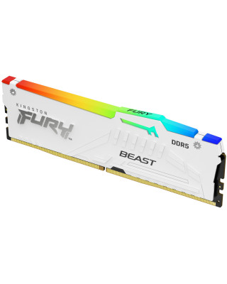 Модуль пам'яті Kingston DDR5 32GB 5600 MHz Beast White RGB Fury (ex. HyperX) (KF556C36BWEA-32)