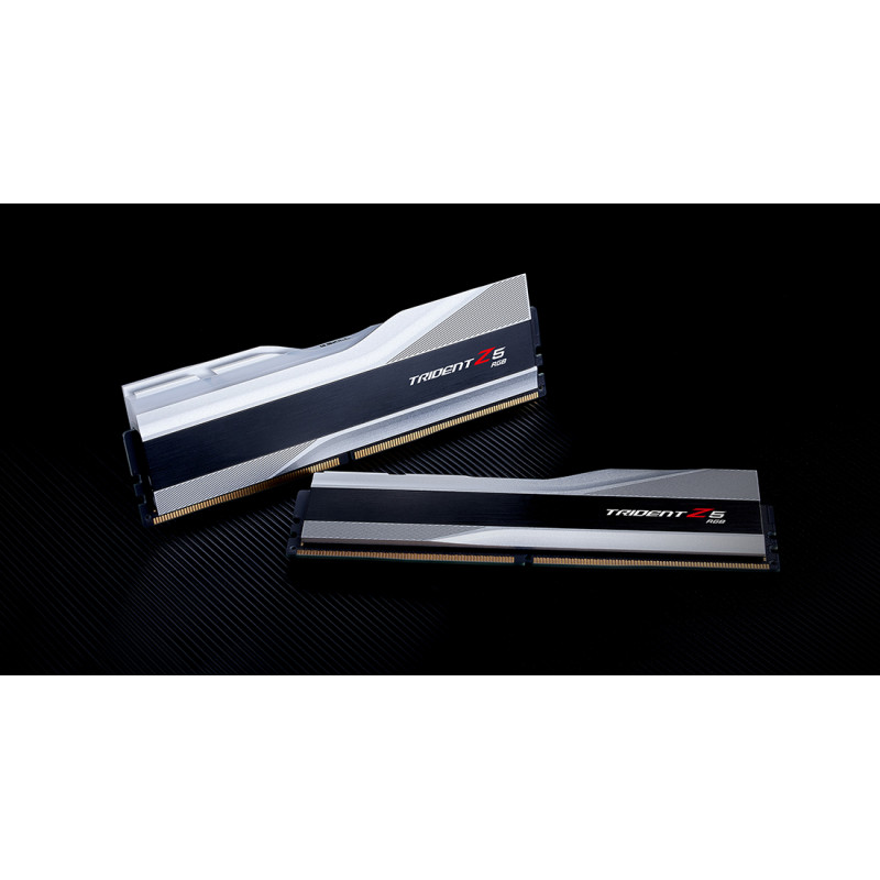 Модуль пам'яті G.Skill DDR5 32GB (2x16GB) 6800 Trident Z5 RGB Silver (F5-6800J3445G16GX2-TZ5RS)