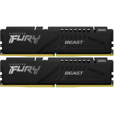 Модуль пам'яті Kingston DDR5 64GB (2x32GB) 5200 МГц Beast Black Fury (ex.HyperX) (KF552C40BBK2-64)