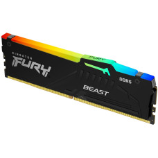 Модуль пам'яті Kingston DDR5 16GB 5200MHz Beast Black RGB Fury (ex. HyperX) (KF552C40BBA-16)