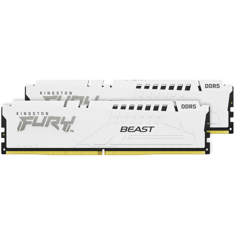 Модуль пам'яті Kingston DDR5 64GB (2x32GB) 5200MHz Beast White Fury (ex.HyperX) (KF552C36BWEK2-64)
