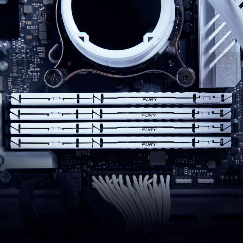Модуль пам'яті Kingston DDR5 64GB (2x32GB) 5200MHz Beast White Fury (ex.HyperX) (KF552C36BWEK2-64)