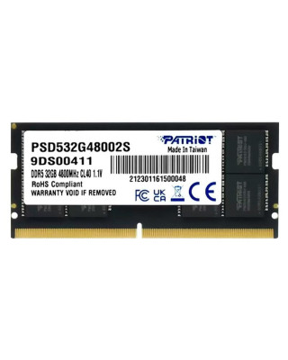 Модуль пам'яті PATRIOT SODIMM 32GB DDR5-4800 (PSD532G48002S)