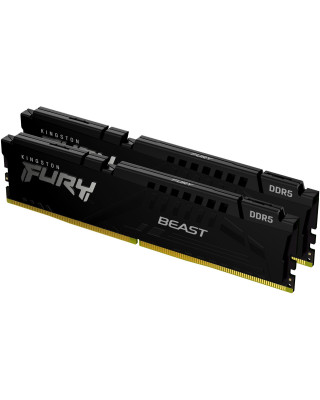 Модуль пам'яті Kingston DDR5 64GB (2x32GB) 5600 МГц Beast Black Fury (ex.HyperX) (KF556C36BBEK2-64)