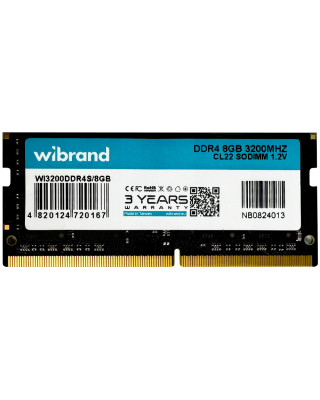 Модуль пам'яті Wibrand SoDIMM DDR4 8GB 3200MHz (WI3200DDR4S/8GB)