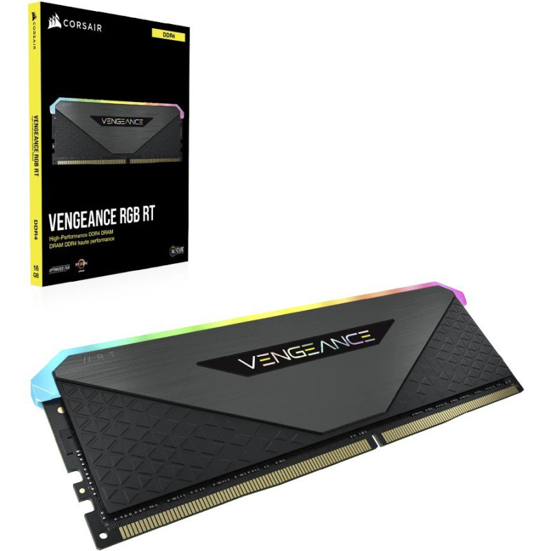Модуль пам'яті Corsair DDR4 32GB (2x16GB) 3600MHz Vengeance RGB RT Black (CMN32GX4M2Z3600C18)