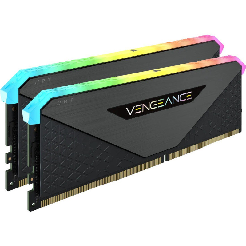 Модуль пам'яті Corsair DDR4 32GB (2x16GB) 3600MHz Vengeance RGB RT Black (CMN32GX4M2Z3600C18)
