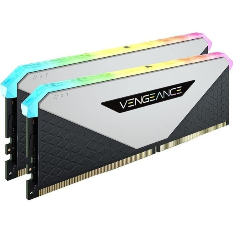 Модуль пам'яті Corsair DDR4 32GB (2x16GB) 3600MHz Vengeance RGB RT White (CMN32GX4M2Z3600C18W)