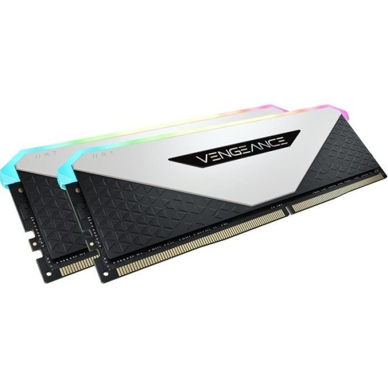 Модуль пам'яті Corsair DDR4 32GB (2x16GB) 3600MHz Vengeance RGB RT White (CMN32GX4M2Z3600C18W)