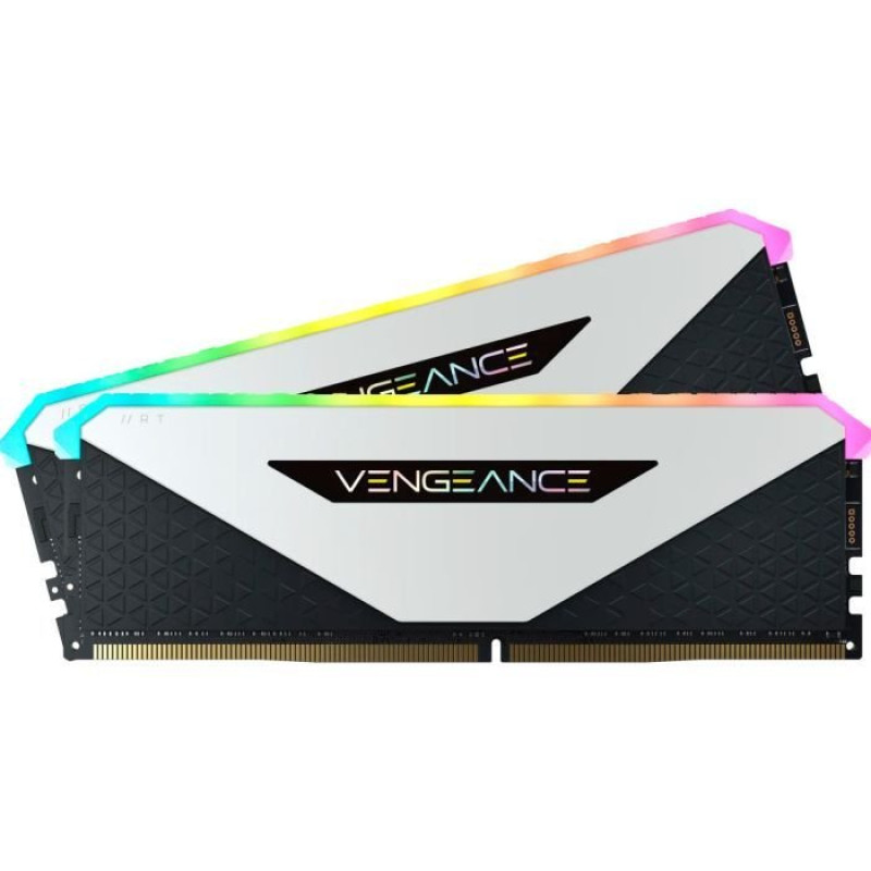 Модуль пам'яті Corsair DDR4 32GB (2x16GB) 3600MHz Vengeance RGB RT White (CMN32GX4M2Z3600C18W)