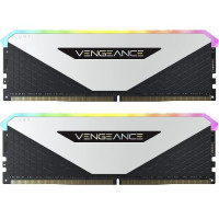 Модуль пам'яті Corsair DDR4 32GB (2x16GB) 3600MHz Vengeance RGB RT White (CMN32GX4M2Z3600C18W)