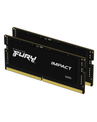 Модуль пам'яті Kingston SoDIMM DDR5 16GB (2x8GB) 4800 МГц FURY Impact Fury (ex.HyperX)