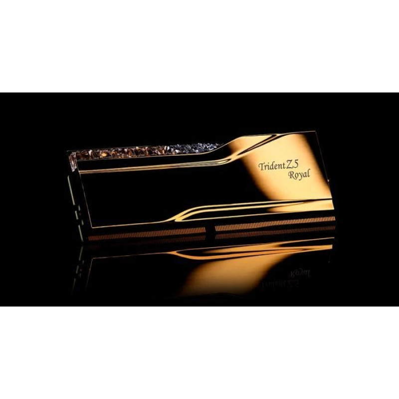 Модуль пам'яті G.Skill DDR5 32GB (2x16GB) 6400 МГц Trident Z5 Royal Gold (F5-6400J3039G16GX2-TR5G)