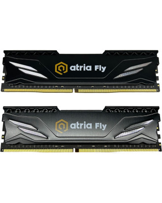 Модуль пам'яті Atria DDR4 16GB 2x8GB 3200MHz Fly Black (UAT43200CL18BK2/16)