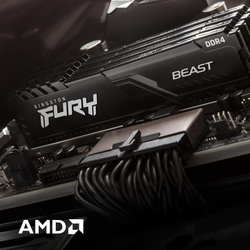Модуль пам'яті Kingston FURY 16 GB DDR4 3200 MHz Beast Black (KF432C16BB/16)