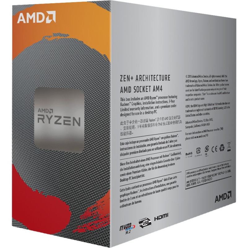 Процесор AMD Ryzen 3 3200G (YD3200C5FHBOX)