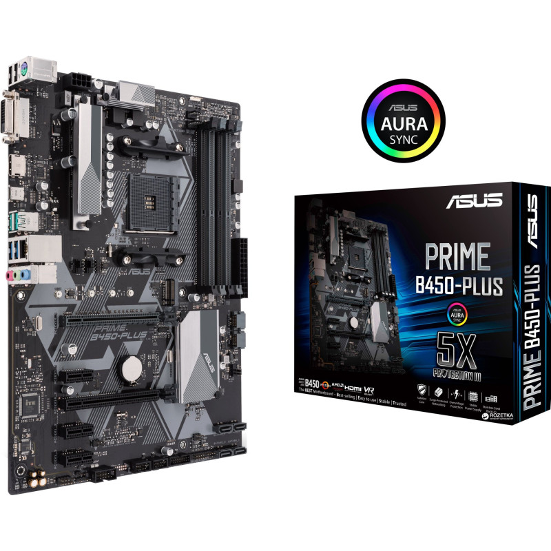 Материнська плата ASUS Prime B450-Plus