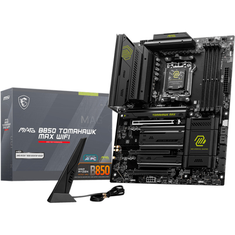 Mатеринська плата MSI B850 TOMAHAWK MAX WIFI 