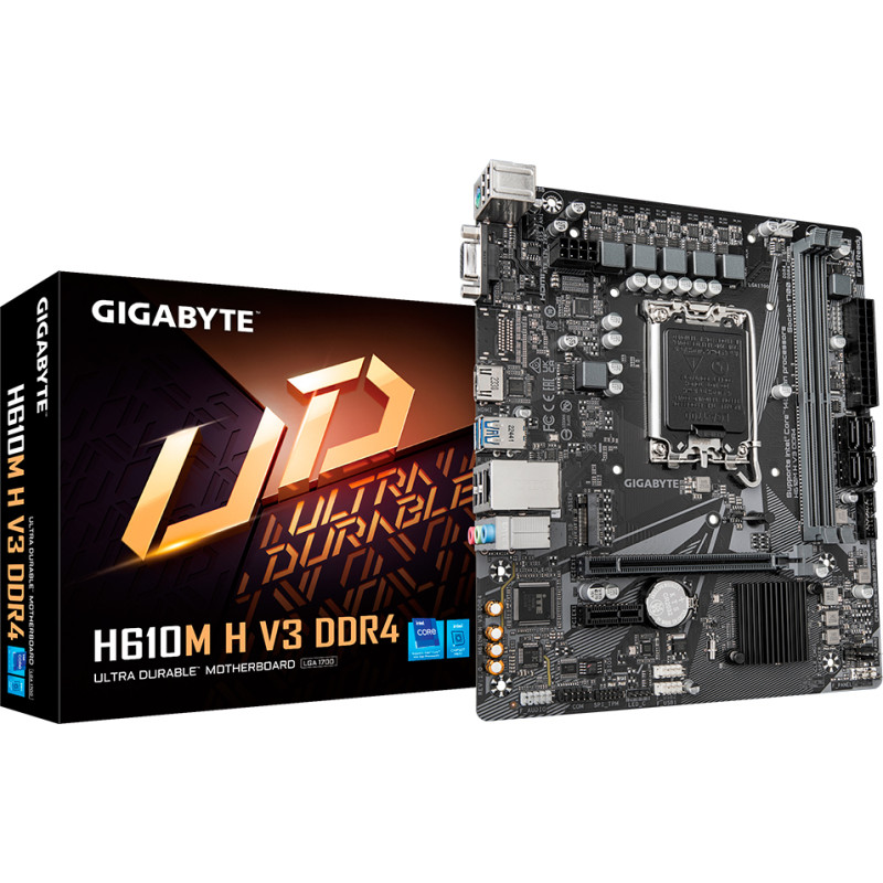 Материнська плата Gigabyte H610M H V3 DDR4 