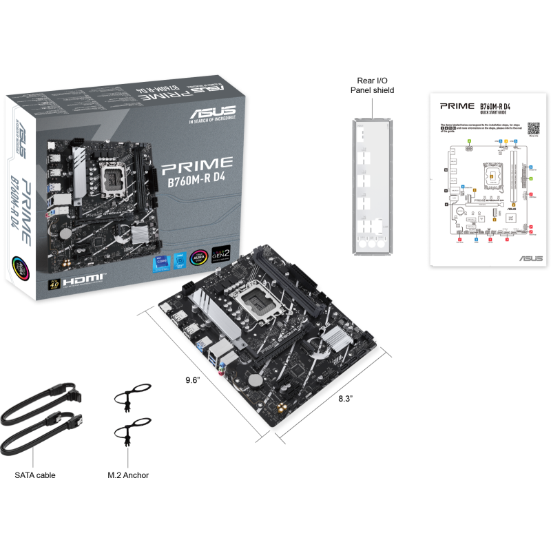 Материнська плата Asus Prime B760M-R D4