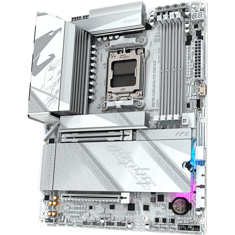 Материнська плата GIGABYTE X870 AORUS ELITE X3D ICE