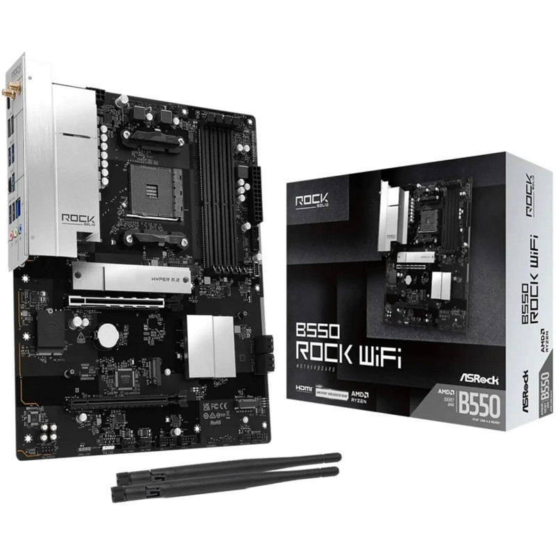 Материнська плата ASRock B550 ROCK WIFI 