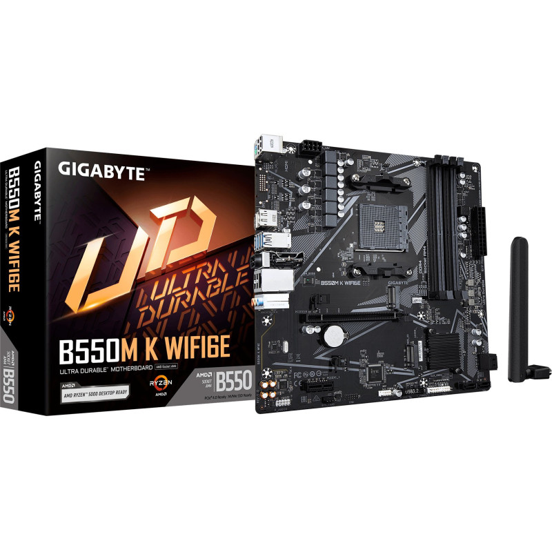 Материнська плата GIGABYTE B550M K WIFI6E