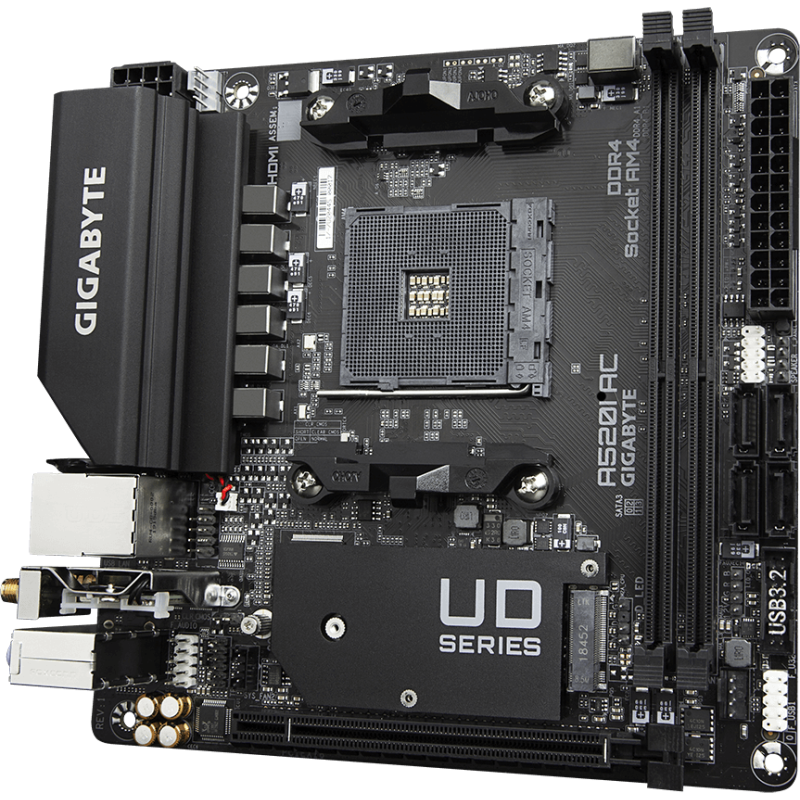 Материнська плата Gigabyte A520I AC