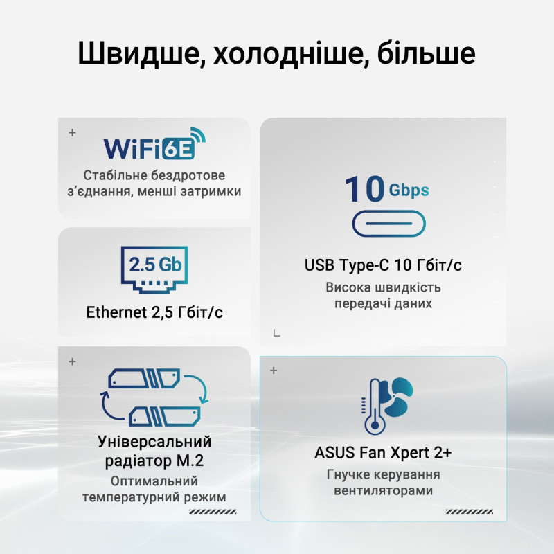 Материнська плата Asus B850 MAX Gaming WiFi W