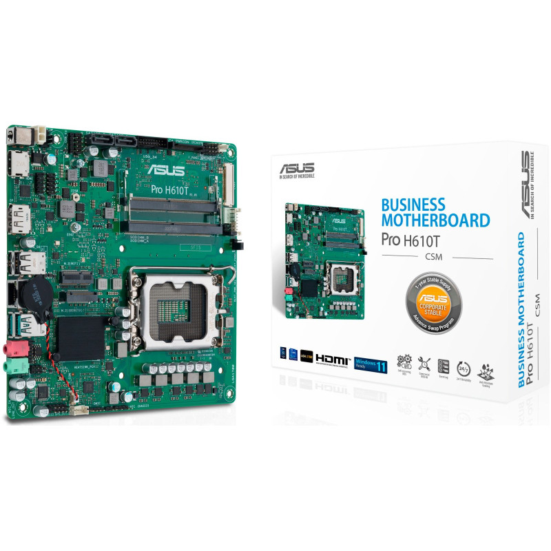 Материнська плата ASUS PRO H610T-CSM