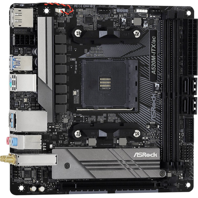 Материнська плата ASROCK A520M-ITX/AC