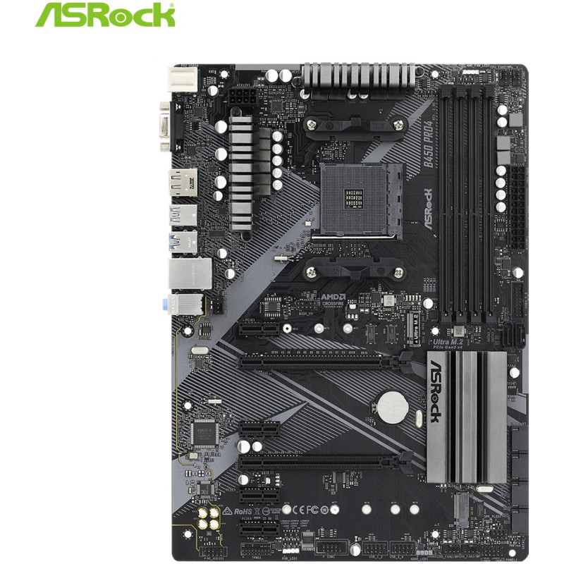 Материнська плата ASRock B450 Pro4 R2.0