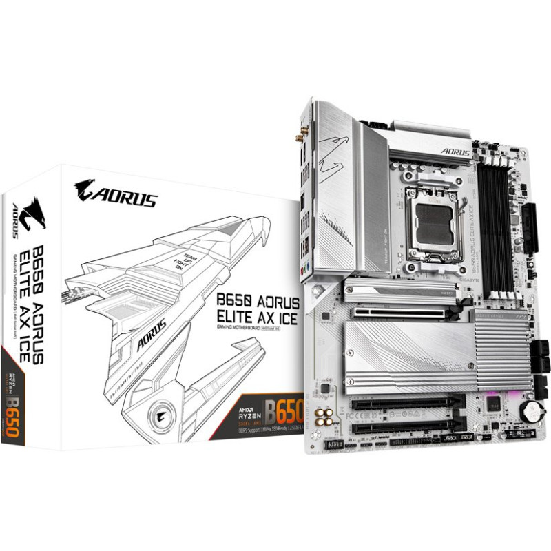 Материнська плата GIGABYTE B650 AORUS ELITE AX ICE (B650 A ELITE AX ICE)