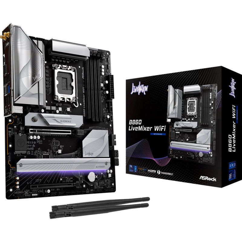 Материнська плата ASRock B860 LiveMixer WiFi