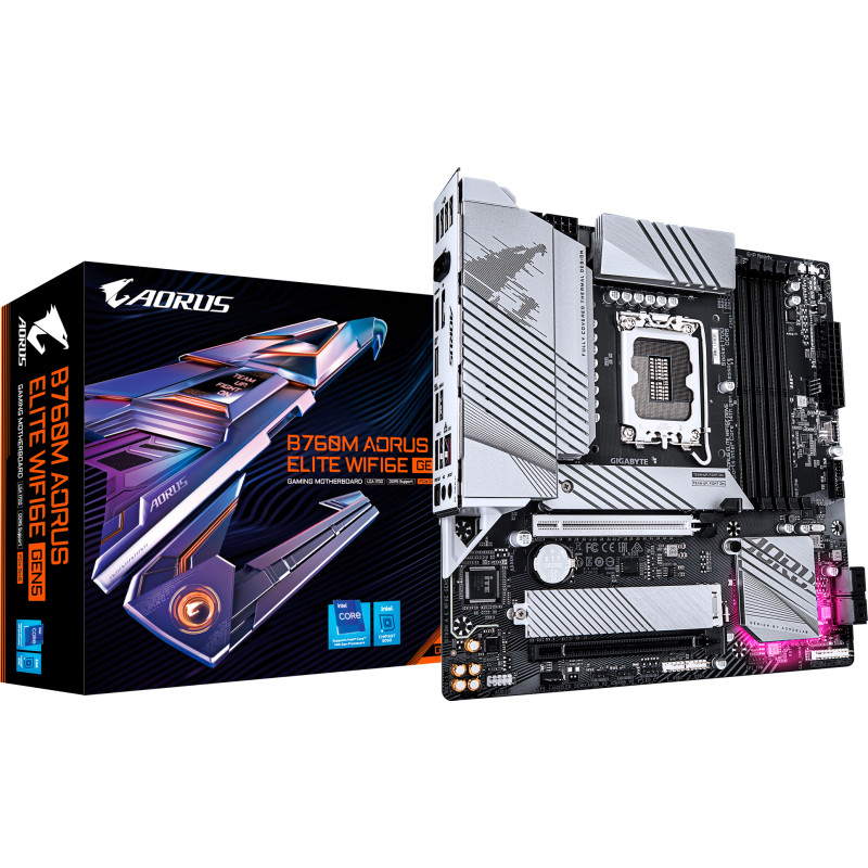 Материнська плата GIGABYTE B760M AORUS ELITE WIFI6E GEN5