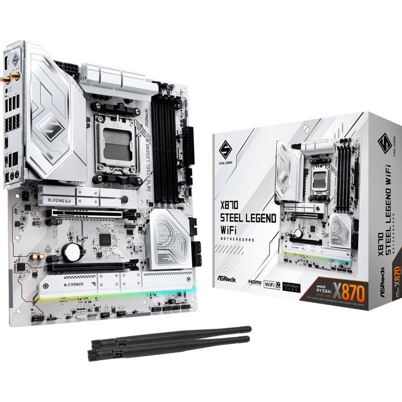 Материнська плата ASRock X870 Steel Legend WiFi