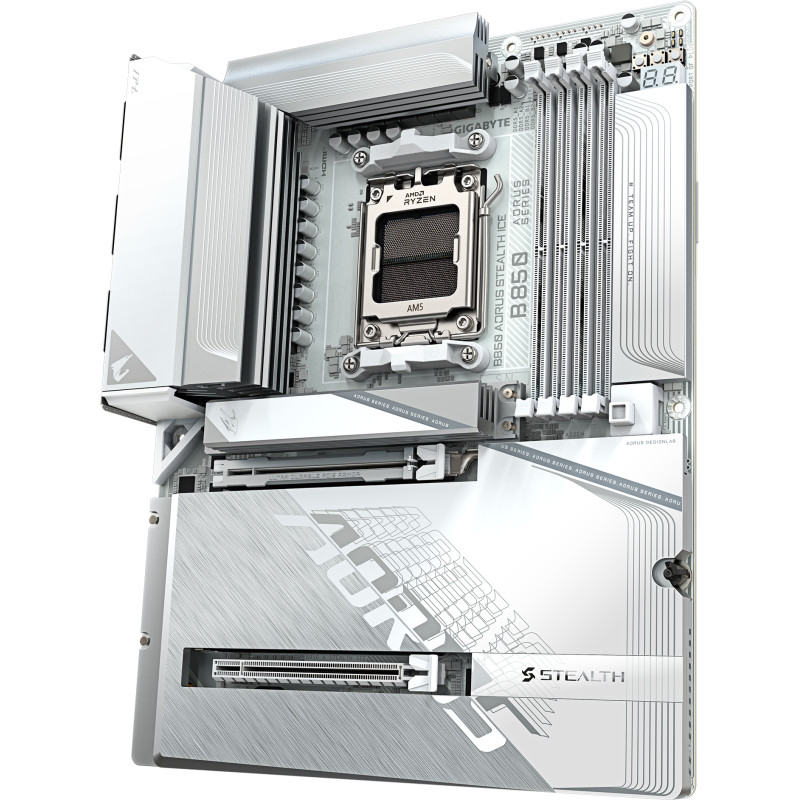 Материнська плата GIGABYTE B850 AORUS STEALTH ICE