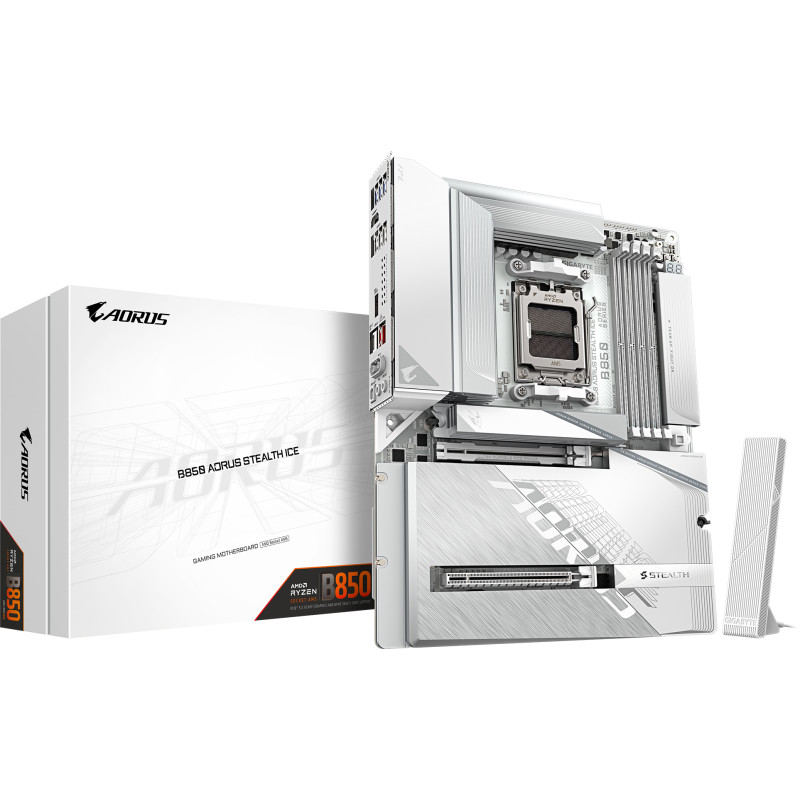 Материнська плата GIGABYTE B850 AORUS STEALTH ICE
