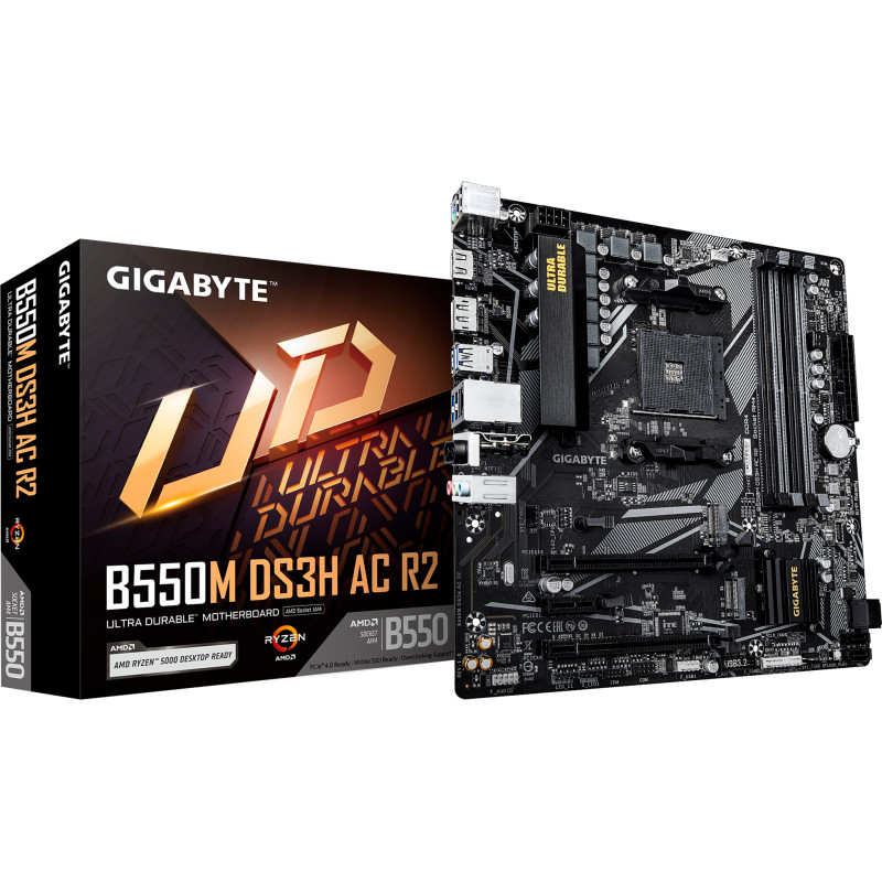 Материнська плата GIGABYTE B550M DS3H AC R2