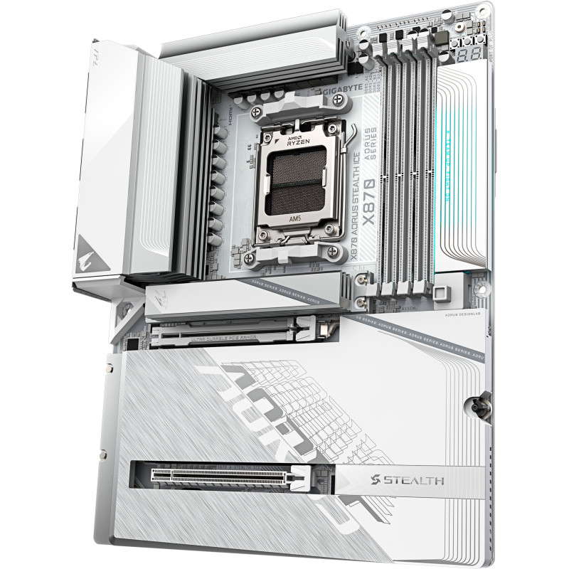Материнська плата GIGABYTE X870 AORUS STEALTH ICE