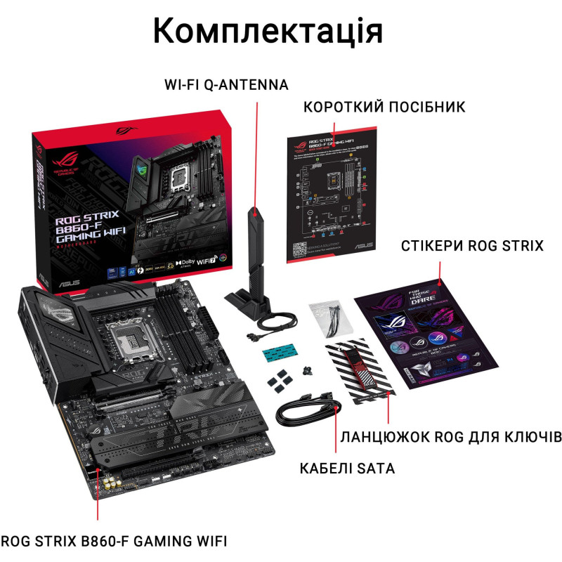 Asus Rog Strix B860-F Gaming Wi-Fi Maternal.