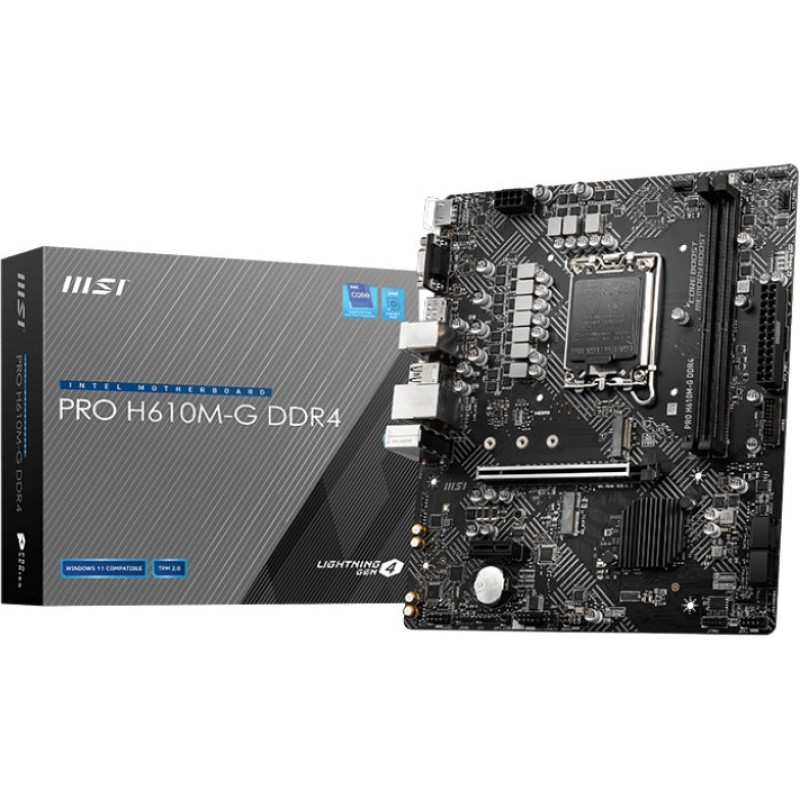 Материнська плата MSI PRO H610M-G DDR4