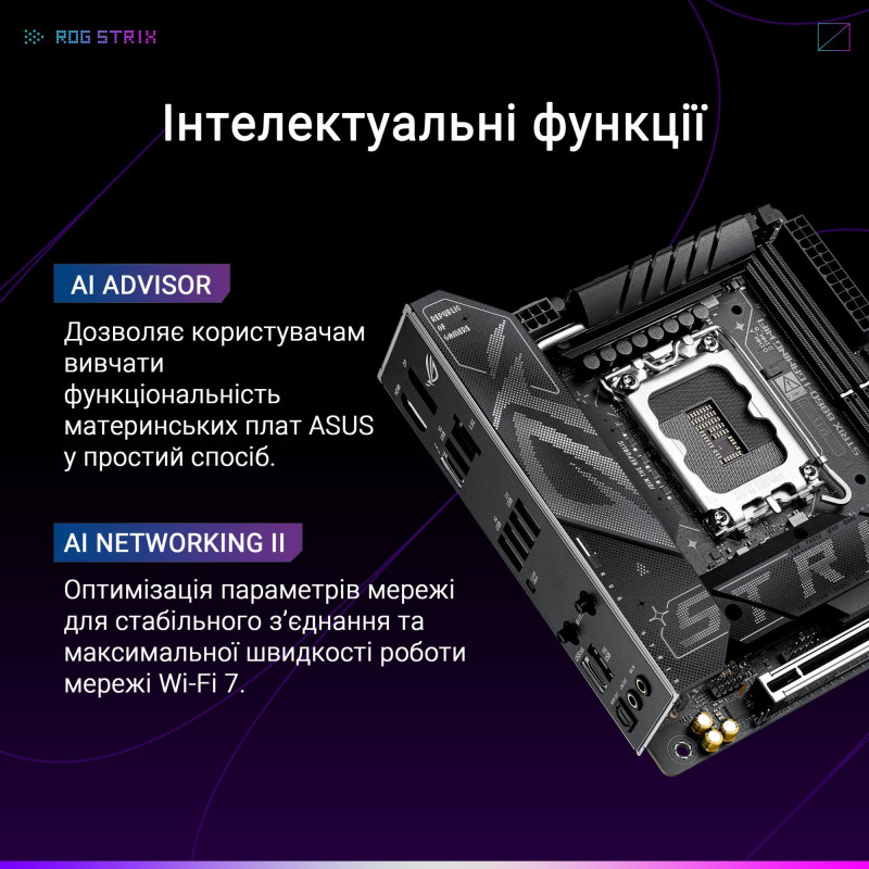 Asus Rog Strix B860-i Gaming Wi-Fi Maternal.