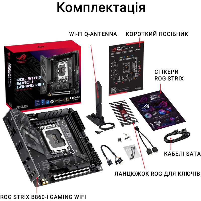 Asus Rog Strix B860-i Gaming Wi-Fi Maternal.