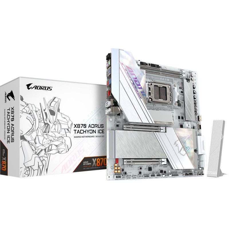Mатеринська плата GIGABYTE X870 AORUS TACHYON ICE